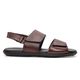 Sandália Masculina em Couro Floater Pinhão Savelli 