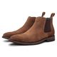 Bota Masculina Chelsea Vulcano em Couro Capuccino Savelli