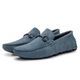 Mocassim Masculino Comfort Moc Em Couro Suede Petróleo Savelli