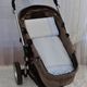 Kit Para Carrinho Bebe Xadrez Azul