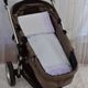 Kit Para Carrinho Bebe Xadrez Lilás