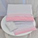 Kit Para Carrinho Bebe Xadrez Rosa