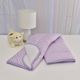 Edredom Bebê Mini Cama Tricoline Bolinha Lilás