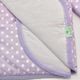 Edredom Bebê Mini Cama Tricoline Bolinha Lilás