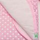 Edredom Bebê Tricoline Bolinha Rosa