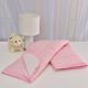 Edredom Bebê Tricoline Listrinhas Rosa