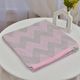 Manta Bebê Jacquard Chevron Rosa e Cinza