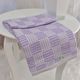 Manta Bebê Jacquard Xadrez Lilás