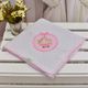 Manta Bebê Piquet Passarinho Livre Rosa