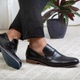 Sapato Masculino Loafer em Couro Preto Savelli