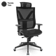 Cadeira Presidente Darix Mesh Giratória Braços Reguláveis 3D e Encosto de Cabeça