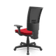 Cadeira Flash Presidente Poliéster Tela Mesh Giratória - Braços Reguláveis e Sistema BackPlax