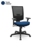 Cadeira Flash Presidente Poliéster Tela Mesh Giratória Relax, Braços Reguláveis