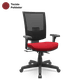 Cadeira Flash Presidente Poliéster Tela Mesh Giratória Relax, Braços Reguláveis