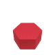 Puff Alelo 05 Poliéster Formato Hexagonal Moderno e Versátil