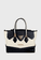 Bolsa Budapeste Preto e Off White