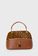 Bolsa Cora Caramelo com Onça