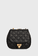 Bolsa Marilyn Petit Preto Paetê Glitter
