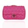 Bolsa Nina Petit Couro Rosa Chiclete