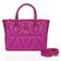 Bolsa Queen Média Couro Orquídea