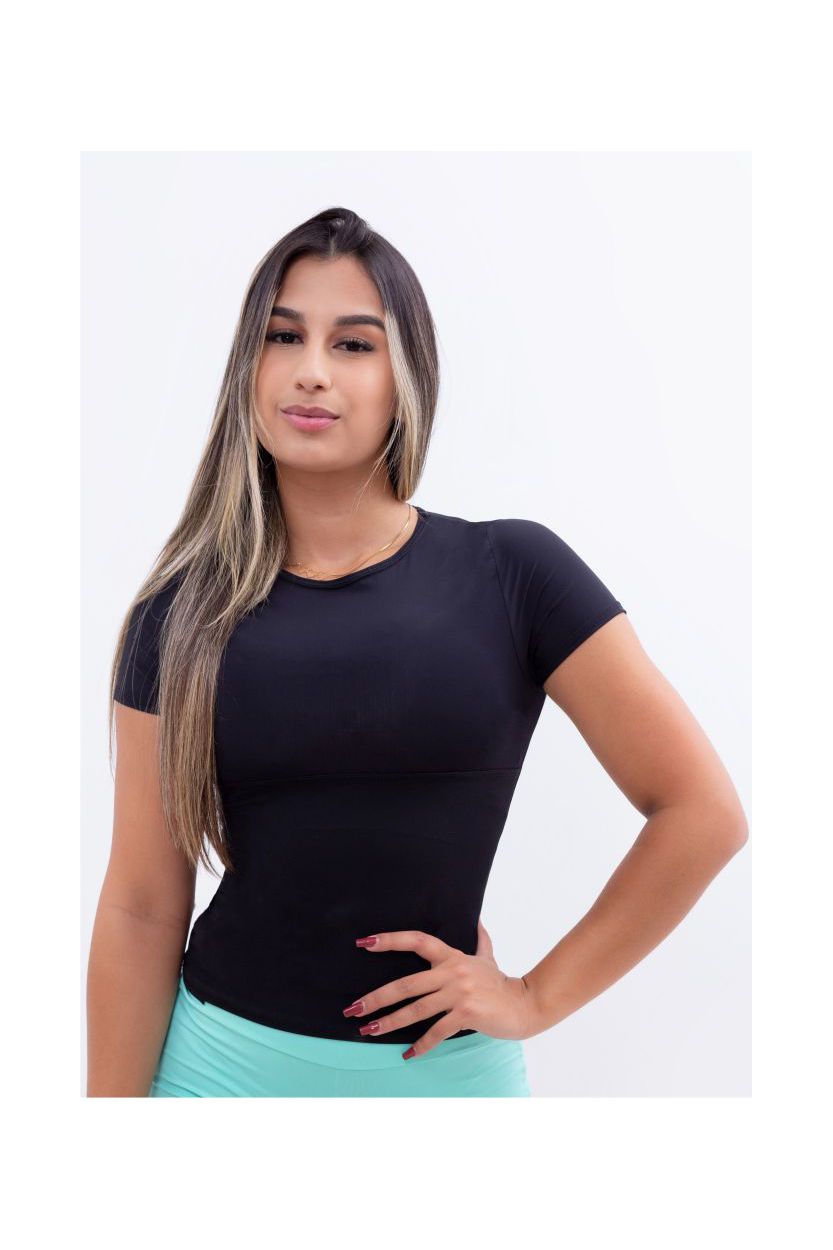 Camiseta Modeladora Basic Shape - Baby Look