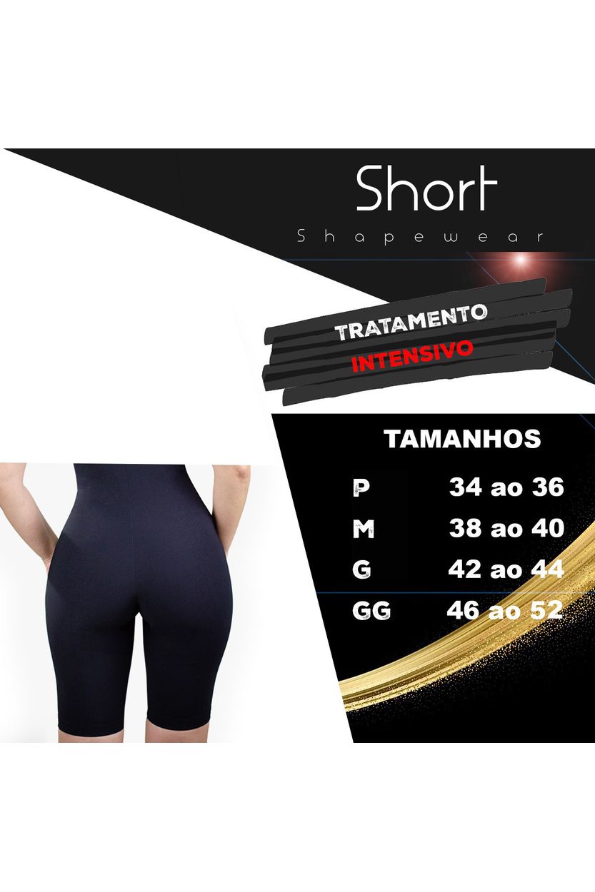 Bermuda Modeladora de Alta Pressão Shapewear