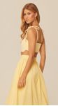Top com Recortes em Malha Amarelo