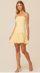 Vestido Curto Balonê Amarelo