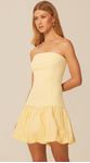 Vestido Curto Balonê Amarelo