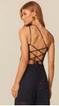 Blusa Frente Única em Viscolinho Azul Marinho