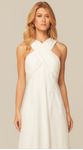 Vestido Midi sem Mangas em Linho Off 