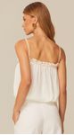 Blusa Cropped Balonê com Renda Off