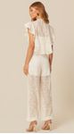 Calça em Renda Off White