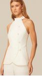 Blusa com Transpasse em Linho Off