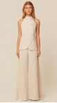 Blusa com Transpasse em Linho Natural