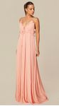Vestido Longo com Babados Rosa