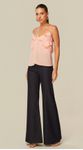 Blusa com Babados Rosa