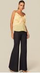 Blusa com Babados Amarelo 