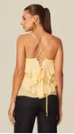 Blusa com Babados Amarelo 