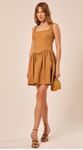 Vestido Curto Corselet Castanho 