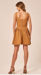 Vestido Curto Corselet Castanho 