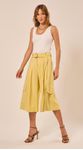 Bermuda Midi Cintura Alta Amarelo