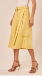 Bermuda Midi Cintura Alta Amarelo
