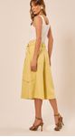 Bermuda Midi Cintura Alta Amarelo