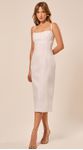 Vestido Midi Estruturado em Alfaiataria Branco 