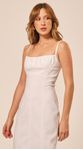 Vestido Midi Estruturado em Alfaiataria Branco 