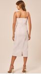 Vestido Midi Estruturado em Alfaiataria Branco 