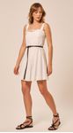 Vestido Curto de Linho Off