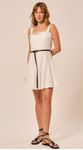 Vestido Curto de Linho Off