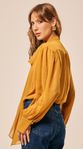 Camisa Manga Longa com Faixa Amarelo